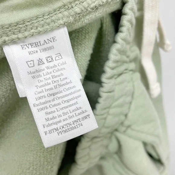 NWT Everlane Organic Cotton Joggers Size Small in Light Green - Picture 8 of 8